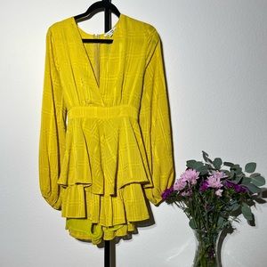 Gorgeous, yellow, playsuit romper - fashion nova
